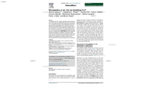 Microplastics in air: Are we breathing it in?